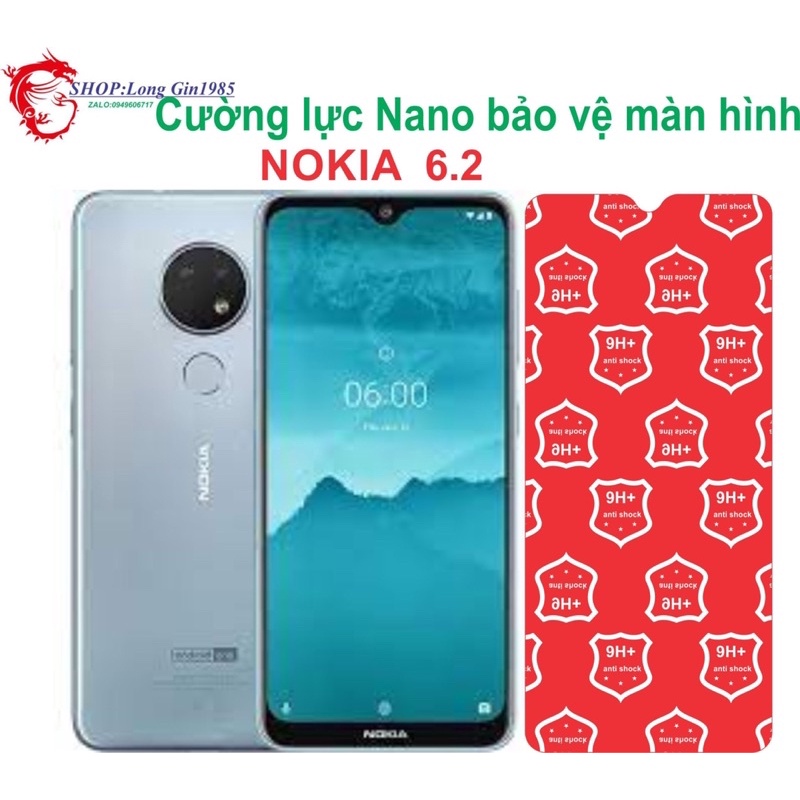 Nokia 6.2 Cường lực Nano chống va đập chống trầy xước tốt