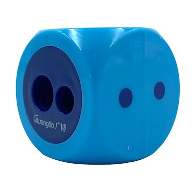 Chuốt chì 3 màu hình xúc xắc 2 lỗ GuangBo XB35009, hàng uy tín chất lượng