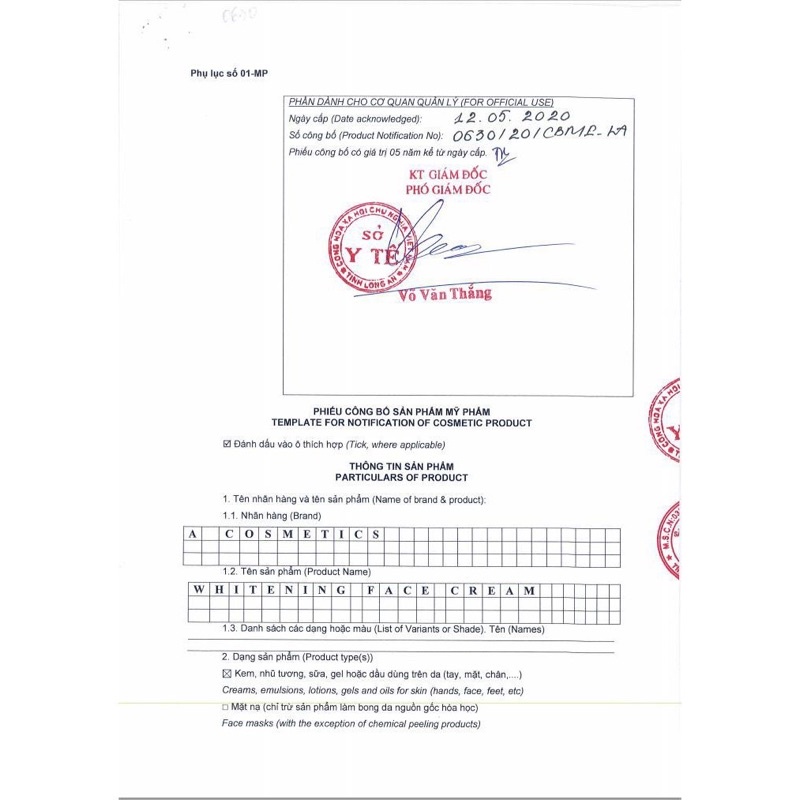 Kem Face Pháp A Comestic