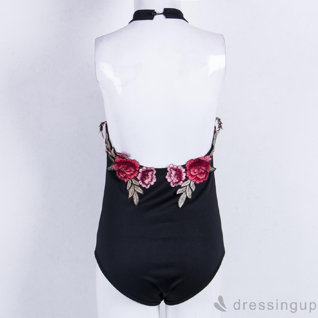 Bodysuit Sát Nách Cổ Chữ V Hoạ Tiết Thêu Cho Phái Nữ | BigBuy360 - bigbuy360.vn