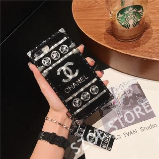 Ốp lưng vuông Chanel thời trang dành cho Samsung A7 2018 A70 A60 A50 A40 A30 A20 A10 M10 M20 M30