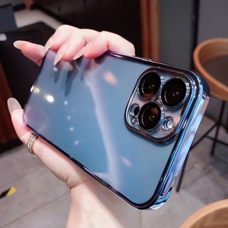 Ốp lưng iPhone 13/ 13 Pro/ 13 Pro Max/ iPhone 12/ 12 Pro/ 12 Pro Max, ốp bảo vệ camera, ốp dẻo trong viền màu Likgus