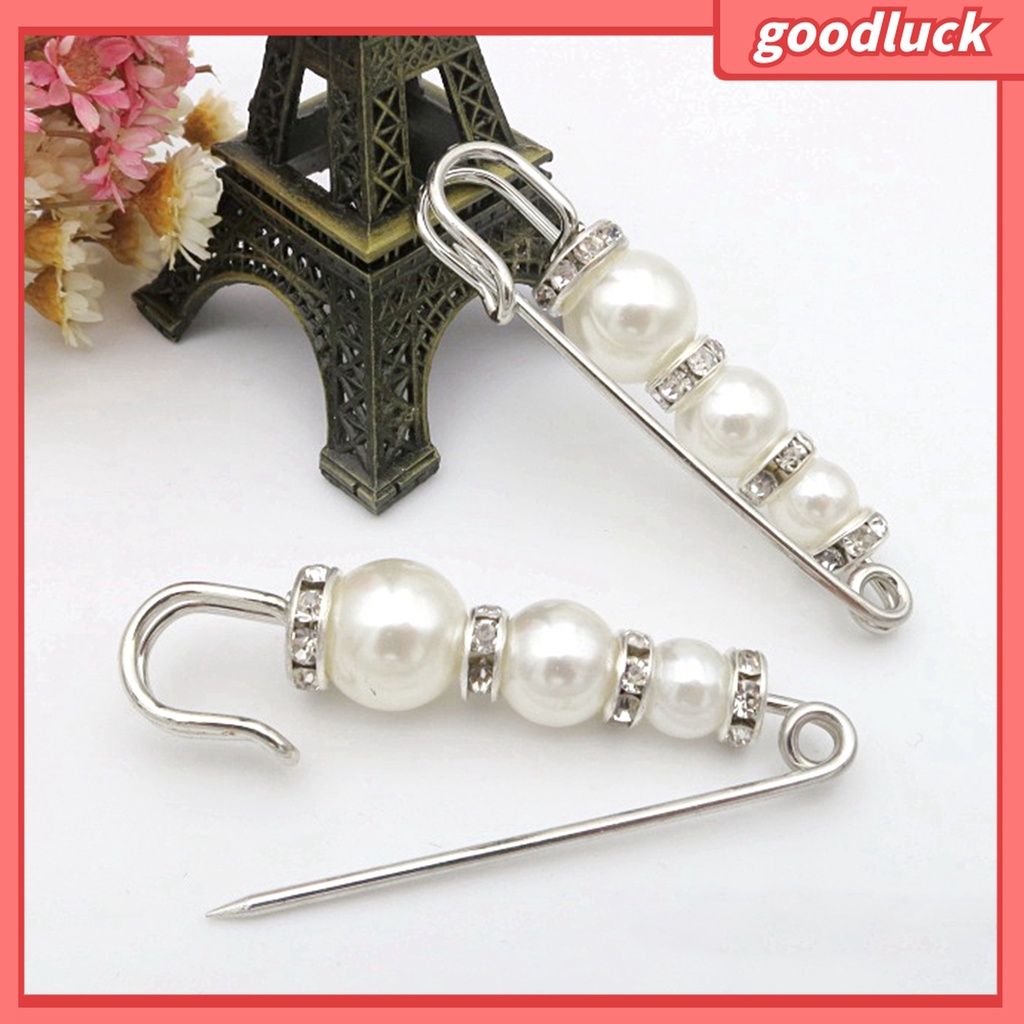 Goodluck| Ghim Cài Áo Hình Bông Hoa Đính Ngọc Trai Giả Thời Trang Dành Cho Nữ