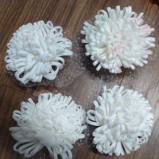 Set 2 hoa xốp, hoa cúc trắng 7-8cm