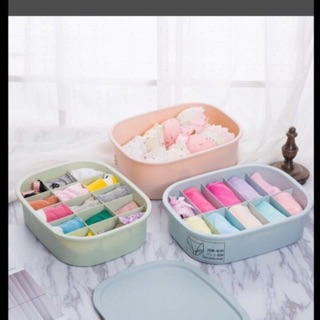 Set 3 hộp đựng đồ lót bằng nhựa