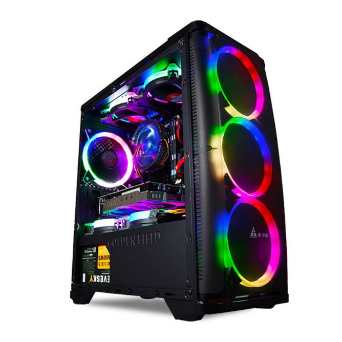 Bộ 5 Fan led tải nhiệt coolmoon RGB và dual ring cho máy tính tặng remotđiều khiền | BigBuy360 - bigbuy360.vn