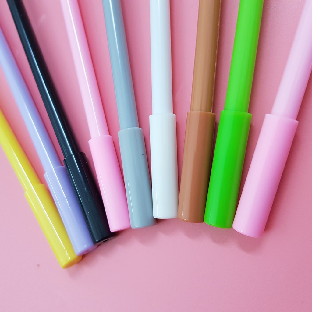 Bút gel mực đen nhiều hình dễ thương