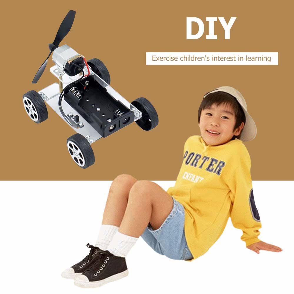 MOCHO DIY Science Model School Projects Puzzle Toys Wind Power Car Assemble Materials Kits Teaching Kids Handmade Scientific Experiments Vehicle Car Science Invention Experiment Auto Motor Robot Educational Toys