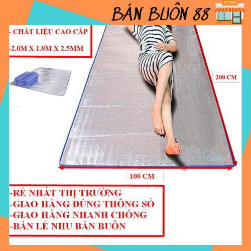 Chiếu Bạc Ngủ Văn Phòng 2,5mm - Chiếu Ngủ Đa Năng Cách Nhiệt Loại Dày 2242