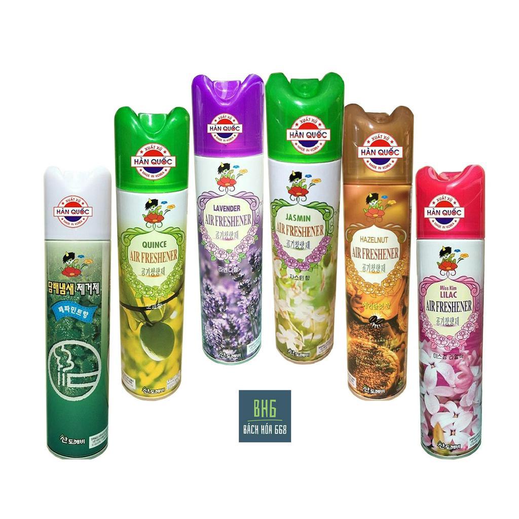 Chai Xịt Thơm Phòng Khử Mùi Korea Sandokaebi 370ml dùng được nhiều lần
