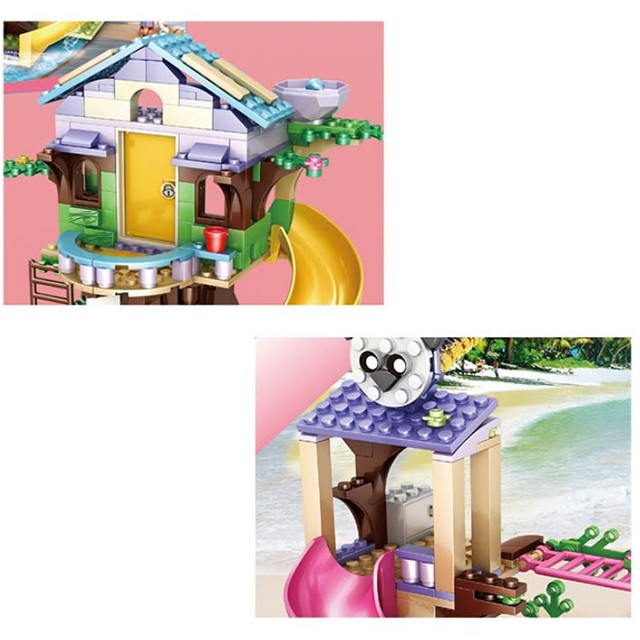 Đồ Chơi Xếp Hình 4In1 Lắp Ráp Công Viên Nước 650+ Mảnh Ghép [FREESHIP❤️] Nhựa ABS Thân Thiện Cho Bé