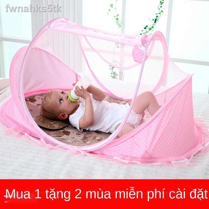 ✻Mùng cho bé 0-3 tuổi Mùng cho trẻ em Mùng đi chơi mùa hè Nôi mùng có thể gấp lại được Yurt Mùng cho bé