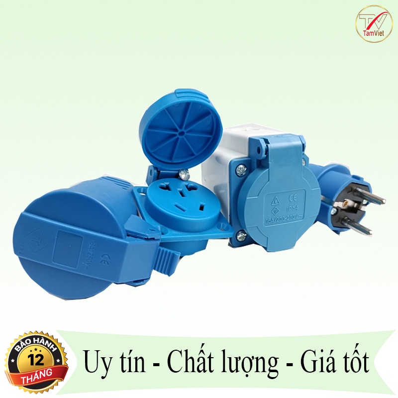 Ổ cắm điện gắn âm tường 1 pha đa năng 16A