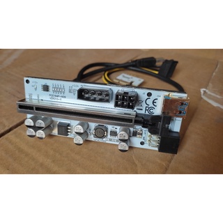 Riser 010s plus trắng đen 8 tụ plus 16x cổng usb 3.0 mở rộng pcie, dây riser thế hệ mới