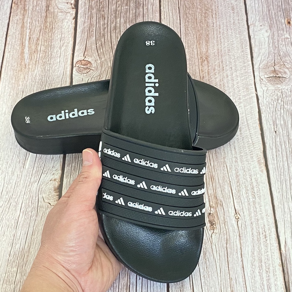 Dép quai ngang 𝐀𝐝𝐢𝐝𝐚𝐬 dép Unisex nam nữ đế bánh mì chất cao su cao cấp Dép quai chữ Adida