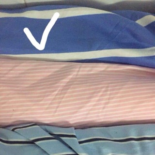 3m vải cotton xanh sọc trắng