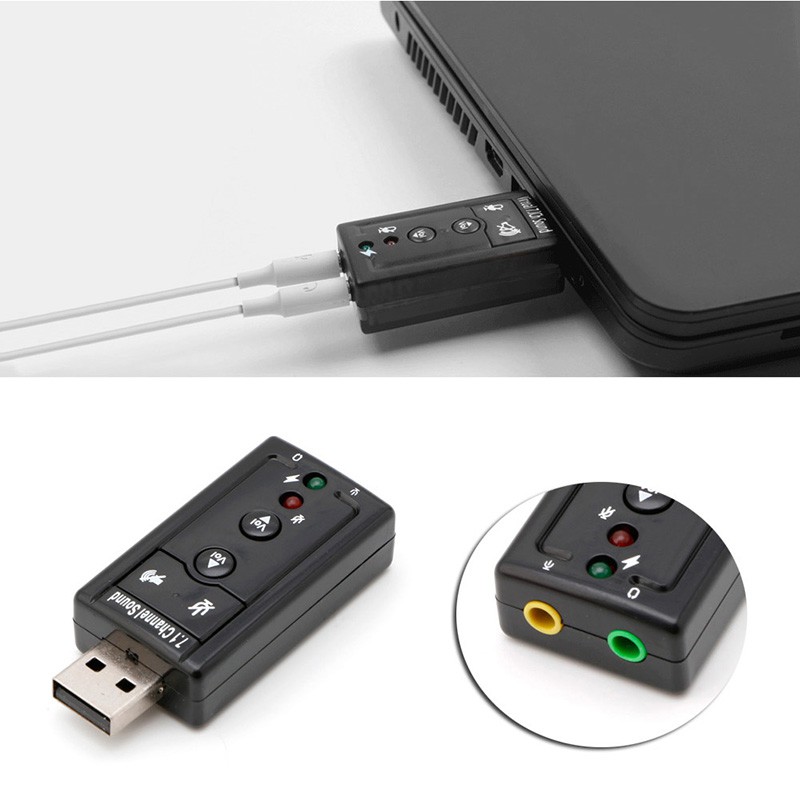 Adapter USB âm thanh 7.1 channel 3D virtual 7.1 chất lượng
