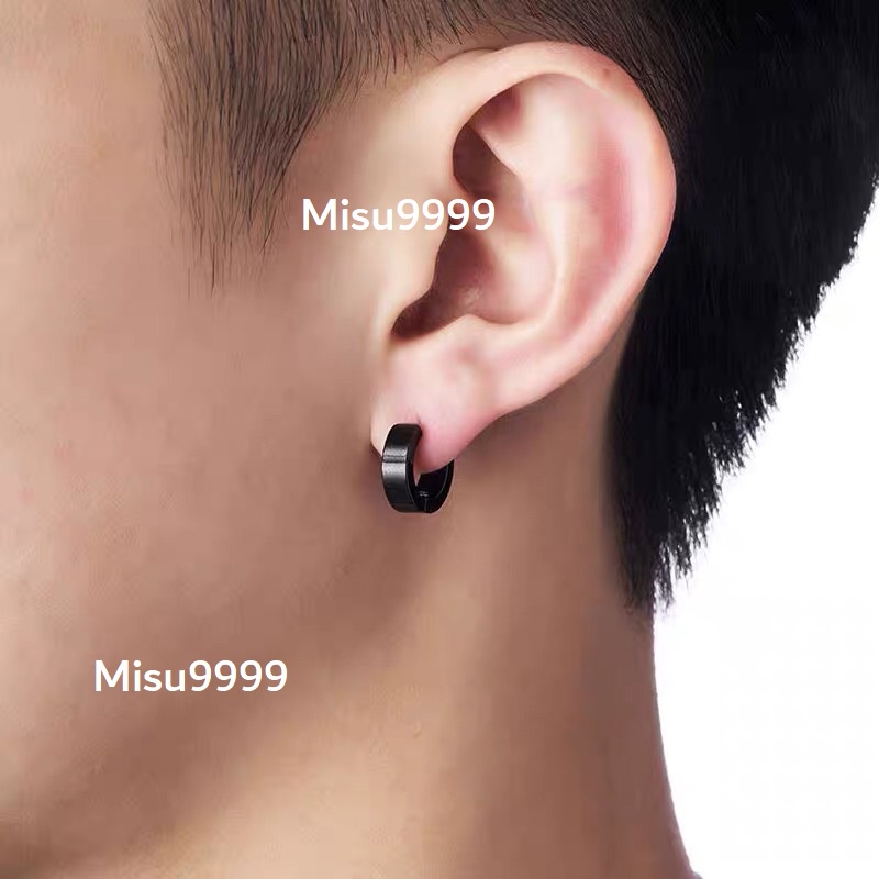 Khuyên titan tròn dẹt 4mmx9mm Claba
