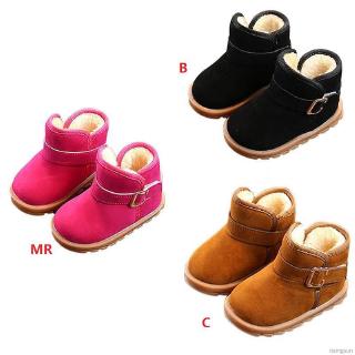 Giày Bốt Cổ Cao Viền Lông Thời Trang Cho Bé