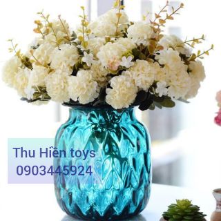 Hoa Giả- Chùm Hoa Cẩm Tú Cầu Lụa Mini