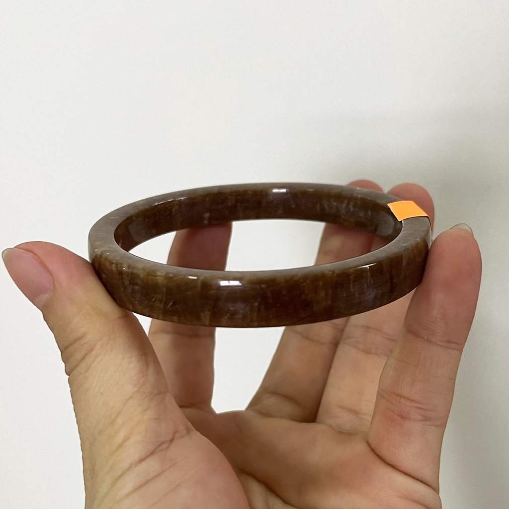 Vòng tay vuông đá thật màu vàng nâu cho mệnh Kim và Thổ nhiều size rẻ nhất