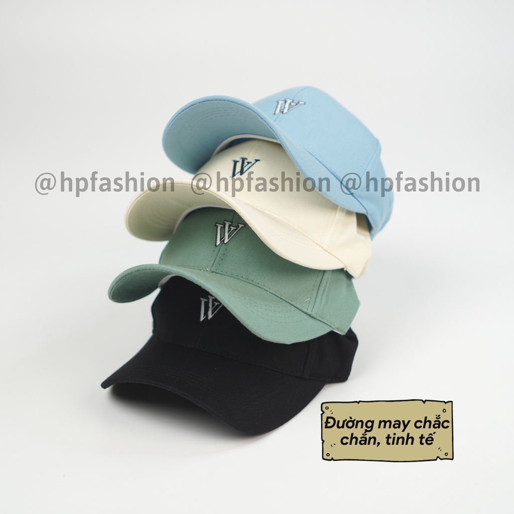 Mũ lưỡi trai ❤️ Nón kết thêu hình chữ V chất kaki cao cấp form unisex nam nữ N24