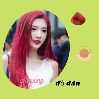 Thuốc nhuộm tóc màu Đỏ dâu - cần thuốc tẩy tóc Colorking