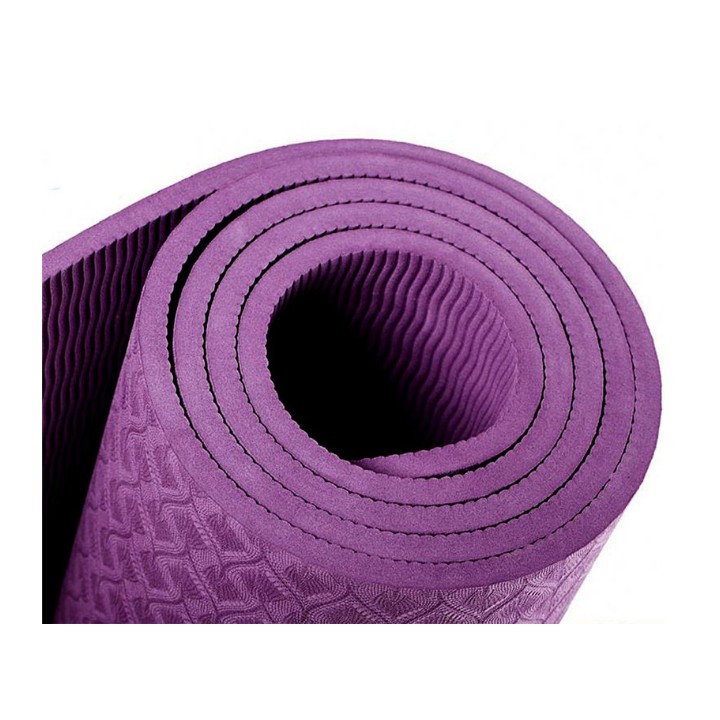 Thảm tập yoga & gym TPE Zeno 1 lớp 8mm (tím)