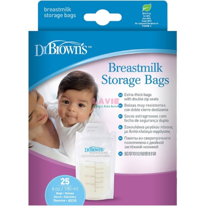 Dr. Brown 's Breastmilk Bag 25s / Breastmilk Bags