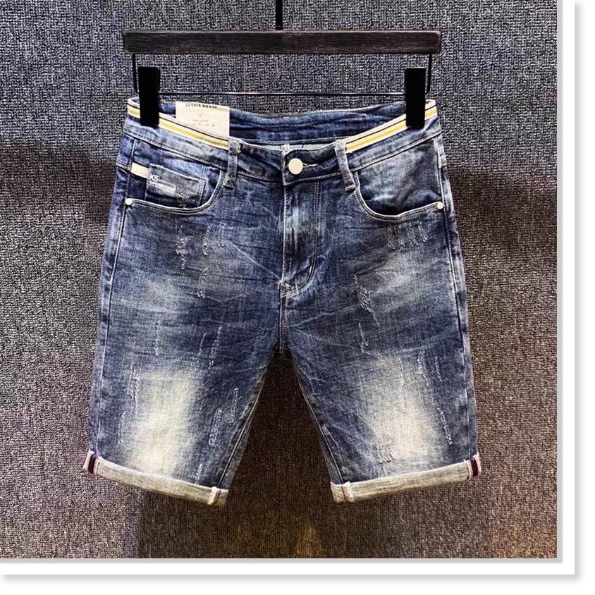 Quần short jean nam chất bò rách cao cấp hàn quốc đẹp giá rẻ TCS ms 486