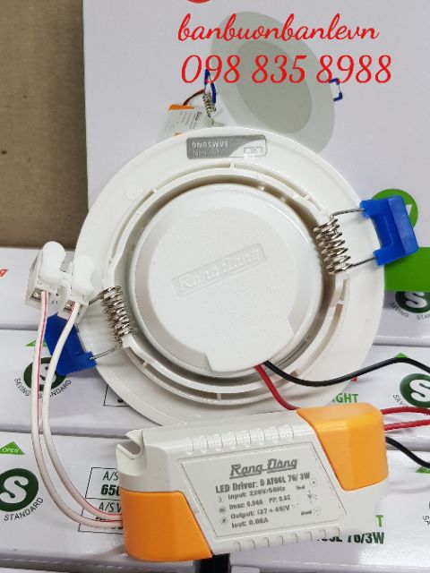 Đèn  LED âm trần Rạng Đông 76/3w