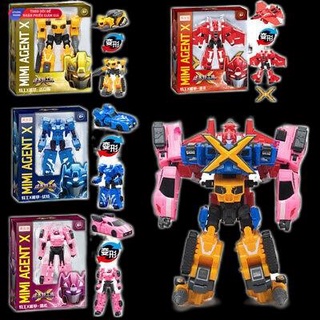 ►Mô hình đồ chơi robot biến hình 5 kiểu Miniforce X Lucybot Transformer Machine Car Robot