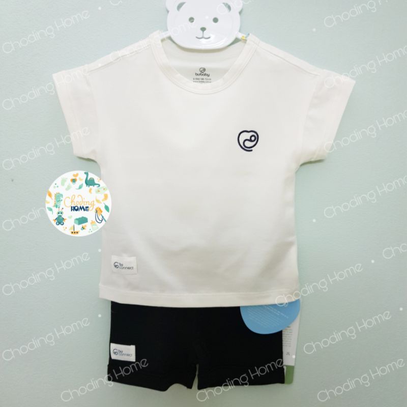 Áo Phông & Quần Legging Đùi BU Black & White B4 • 6-9M 9-12M 12-18M 18-24M 2-3Y 3-4Y • Choding Home