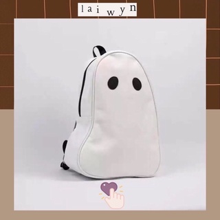 Balo da, cặp sách chú ma trắng cá tính unisex