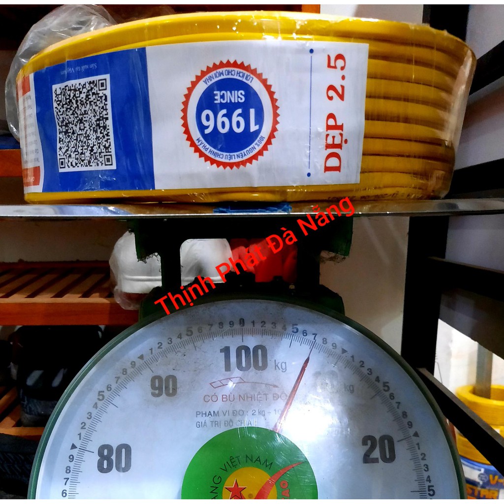 10M -100M dây điện đôi 2x2.5 Vĩnh Thịnh lõi đồng 100% + băng keo điện