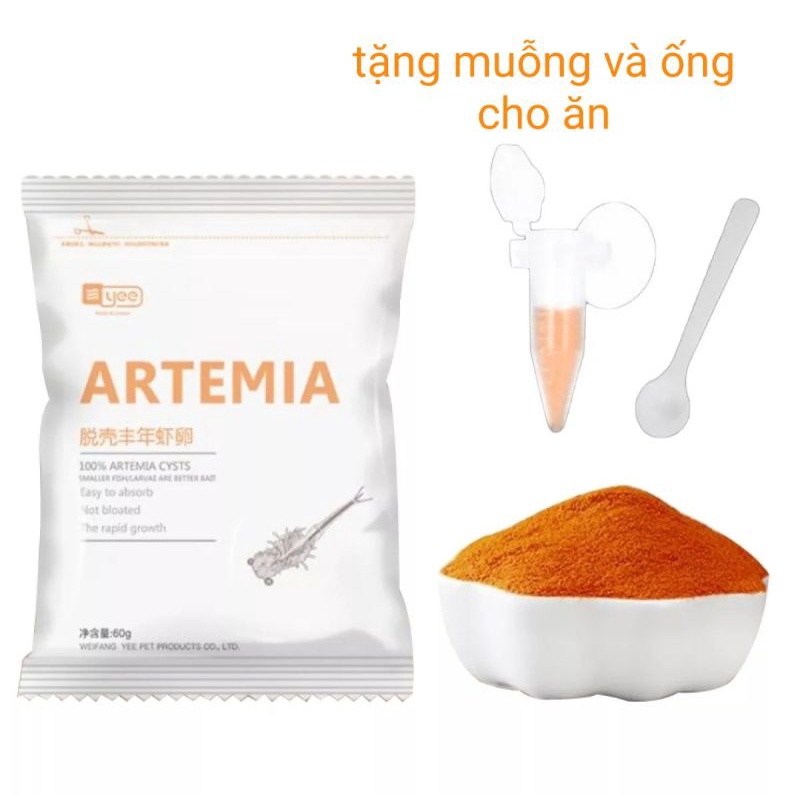 Artemia sấy khô - artmia thức ăn cá cảnh giàu dinh dưỡng và tiện lợi