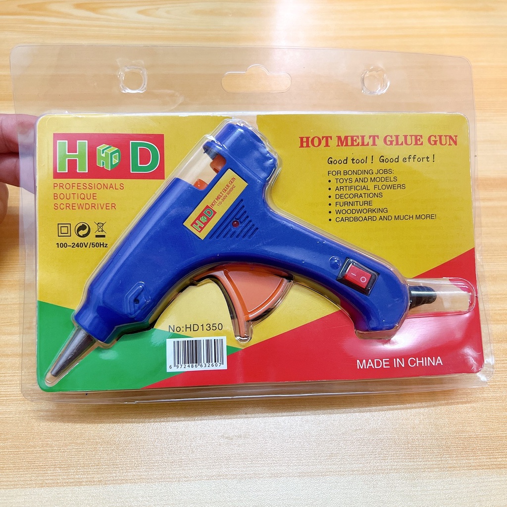 Máy Bắn Keo Silicon 20W + Tặng 10 Cây Keo - Súng Bắn Keo Nhỏ