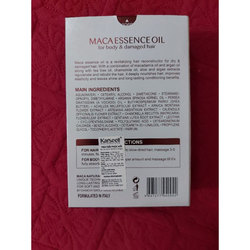 Tinh dầu phục hồi Karseell Maca Essence Oil 50ml, Tinh dau, macca | BigBuy360 - bigbuy360.vn