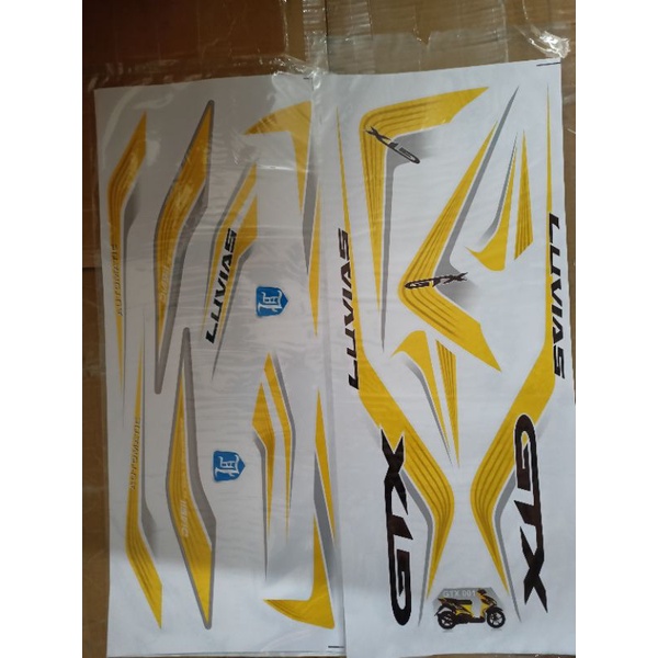 Bộ tem Luvias GTX màu vàng đen