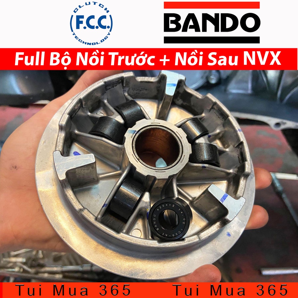 COMBO BỘ NỒI TRƯỚC, NỒI SAU, DÂY CUROA, BI NỒI CHO YAMAHA NVX