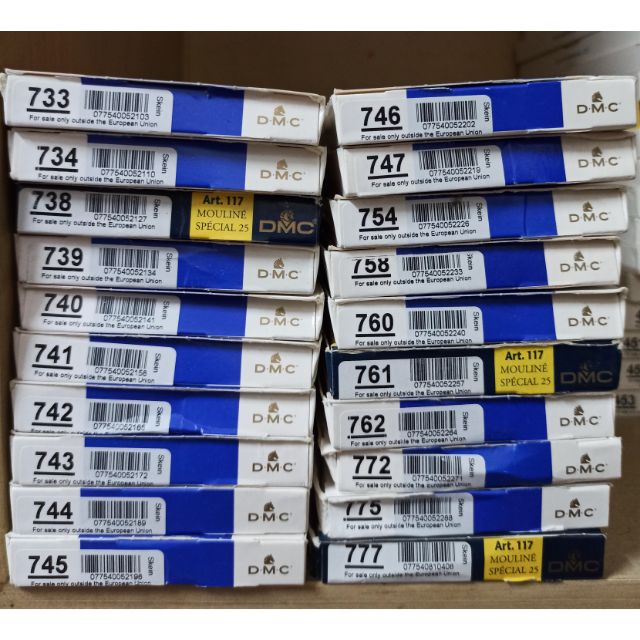 Chỉ thêu DMC chính hãng Pháp . Chon theo mã màu.