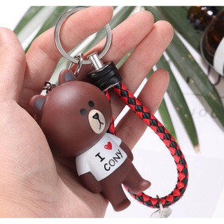 PKK025 MÓC KHOÁ TÌNH YÊU GẤU BROWN VÀ THỎ CONY CỰC DỄ THƯƠNG Tiện Dụng