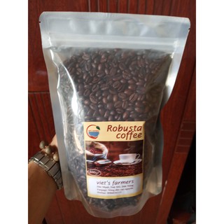 500gr Cà Phê Sạch Rang Mộc Viet's farmers Robusta
