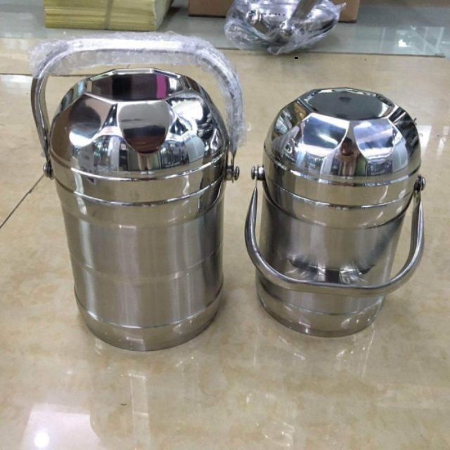 cặp lồng giữ nhiệt 3 tầng inox nắp bát cao cấp-camen -hộp đựng thức ăn,3 ngăn, giũ nóng tôt, tiện lợi-hộp cơm văn phòng