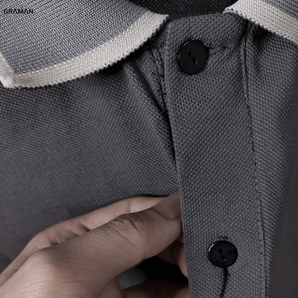 Áo Polo nam cổ bẻ phối cổ vải cá sấu Cotton xuất xịn,chuẩn form,sang trọng-lịch lãm GRAMAN 3 màu | BigBuy360 - bigbuy360.vn