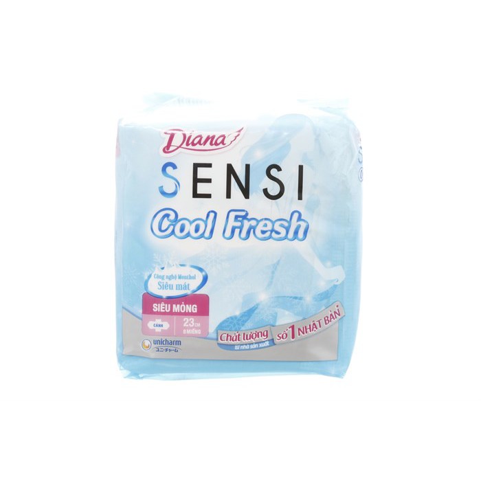 BVS Diana Sensi Cool Fresh Có cánh 23cm (8 miếng)