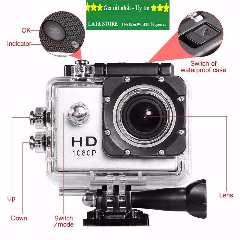 [NHẬP LATA10K Giảm thêm 10k] Camera hành trình thể thao Sport A9
