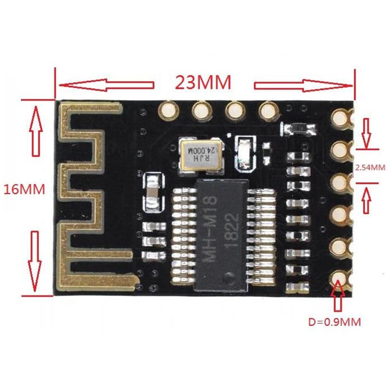 Set 1 / 2 Bảng Mạch Nhận Tín Hiệu Âm Thanh Bluetooth Không Dây MH-MX8 BLT 4.2 mp3