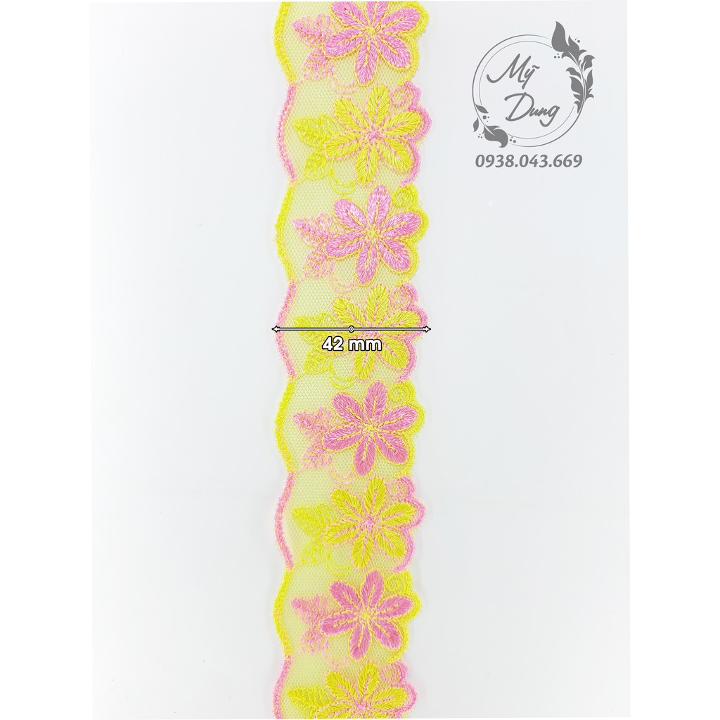 Dây ren lưới 3F (Dây dài 13,5m) - Nhóm màu sáng - MS 907625