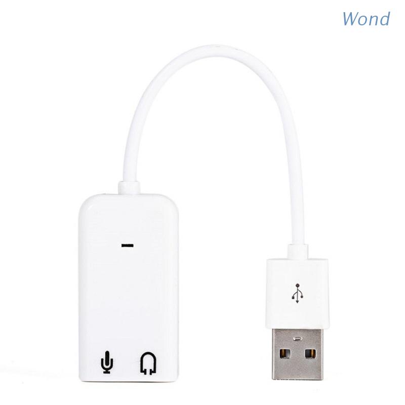 Bộ chuyển đổi âm thanh tai nghe 2 trong một với 3 cổng USB 2.0 sang 3.5mm thẻ âm thanh nổi 3D